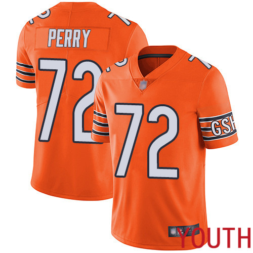 Chicago Bears Limited Orange Youth William Perry Alternate Jersey NFL Football 72 Vapor Untouchable